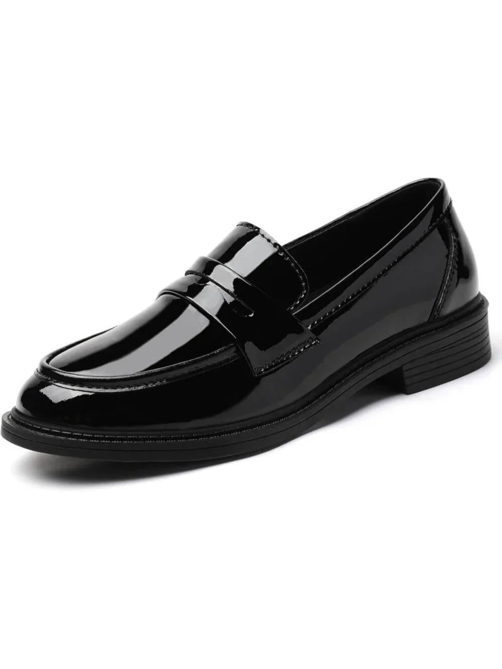 🆕Women's Black Loafers Black Penny Loafer Business Casual Flats Comfortable